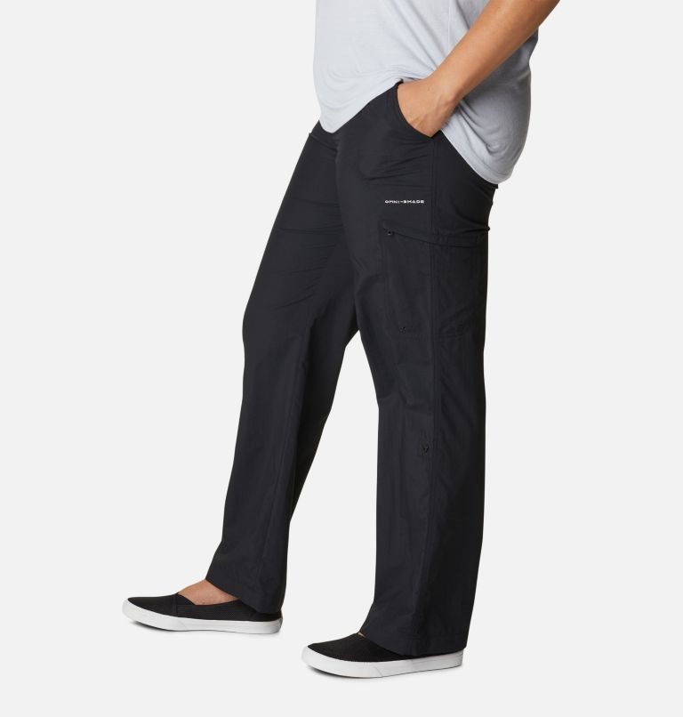 Women's Columbia PFG Aruba Roll Up Pants Black | Plus Size CA-A1A0C